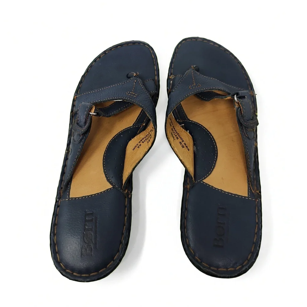Børn Pinnacle Leather Thong Sandals Size 10 US 42 EU Minimalist Beachy